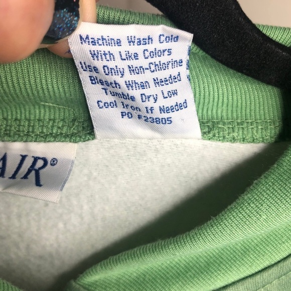 Vintage BLAIR Sweatshirt/Jacket Full Graphic Print Crewneck Button Up Sz Med - Picture 9 of 13